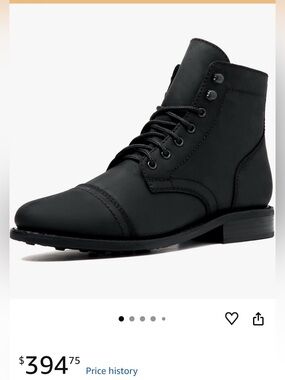 Thursday Boot Company Captain Lace-up Boot in Black Matte
